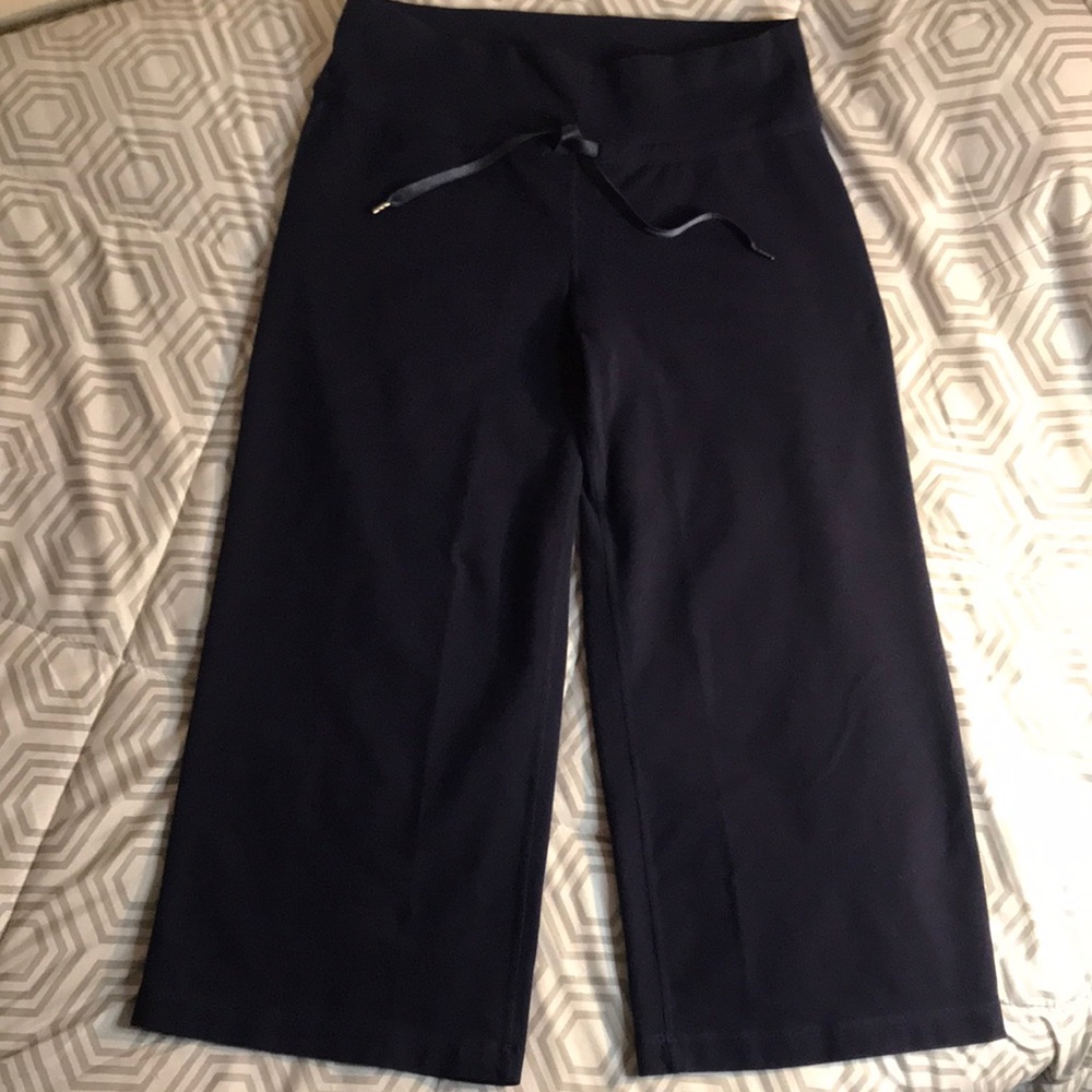 lululemon athletica Navy Wide-Leg Capris